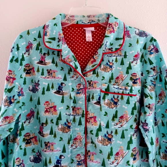 Wondershop Flanel Pajama with Sledding Dogs Print, size L - Picture 3 of 13